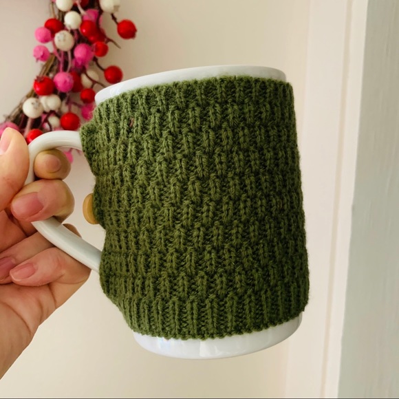 NWT Target Opalhouse Green Sweater White Mug